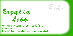 rozalia lipp business card